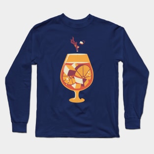 Aperol Spritz Dive In Summer Design CEO by Tobe Fonseca Long Sleeve T-Shirt